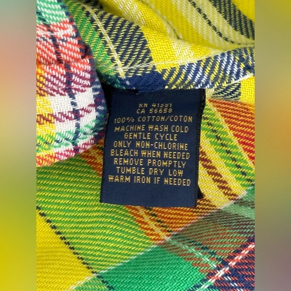 Polo Ralph Lauren Plaid Flannel Shirt / Size 8 - Picture 4 of 5